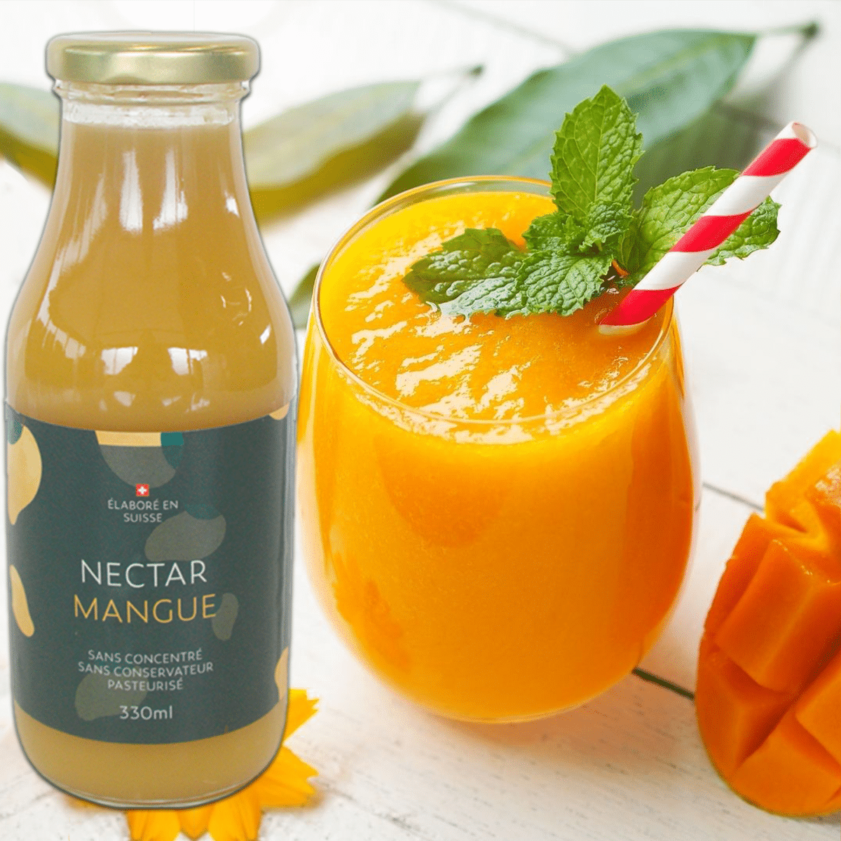 bouteille de jus mangue